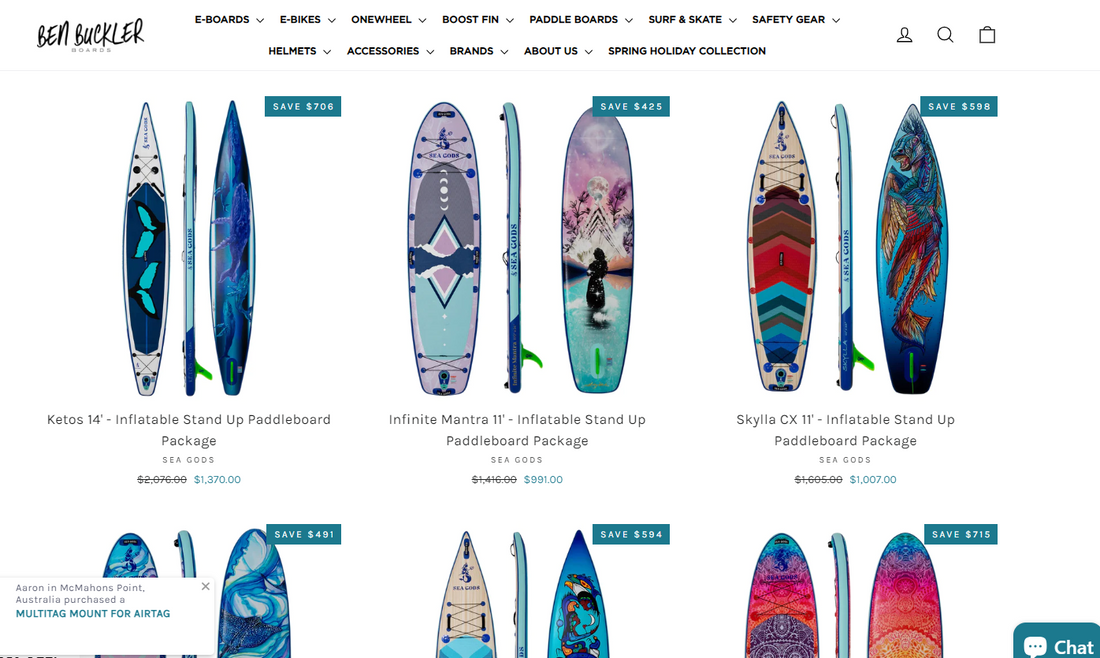 Discover the Perfect Stand Up Paddleboards in Australia with Sea Gods and Ben Buckler Boards