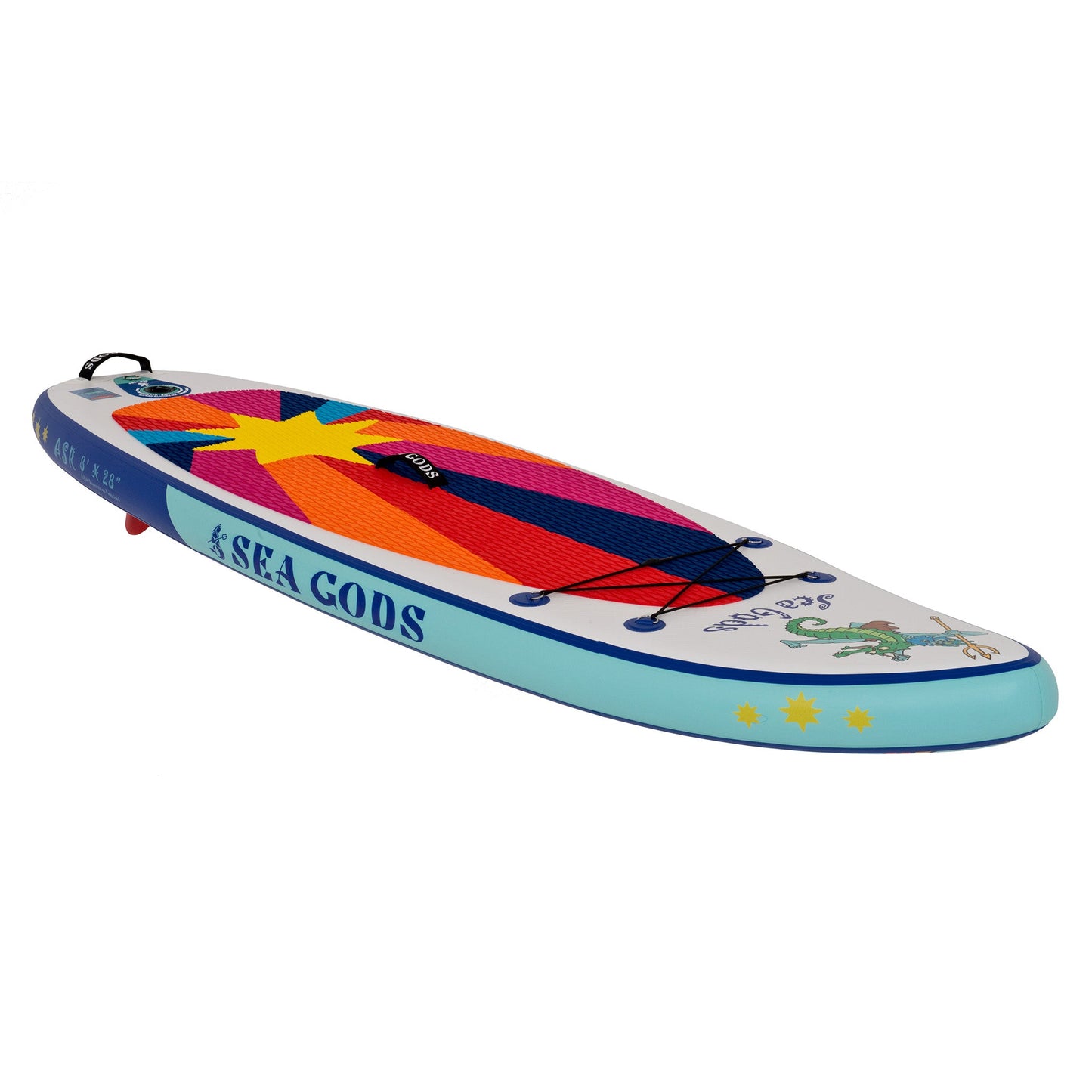 kids paddle board by Sea Gods - full top view