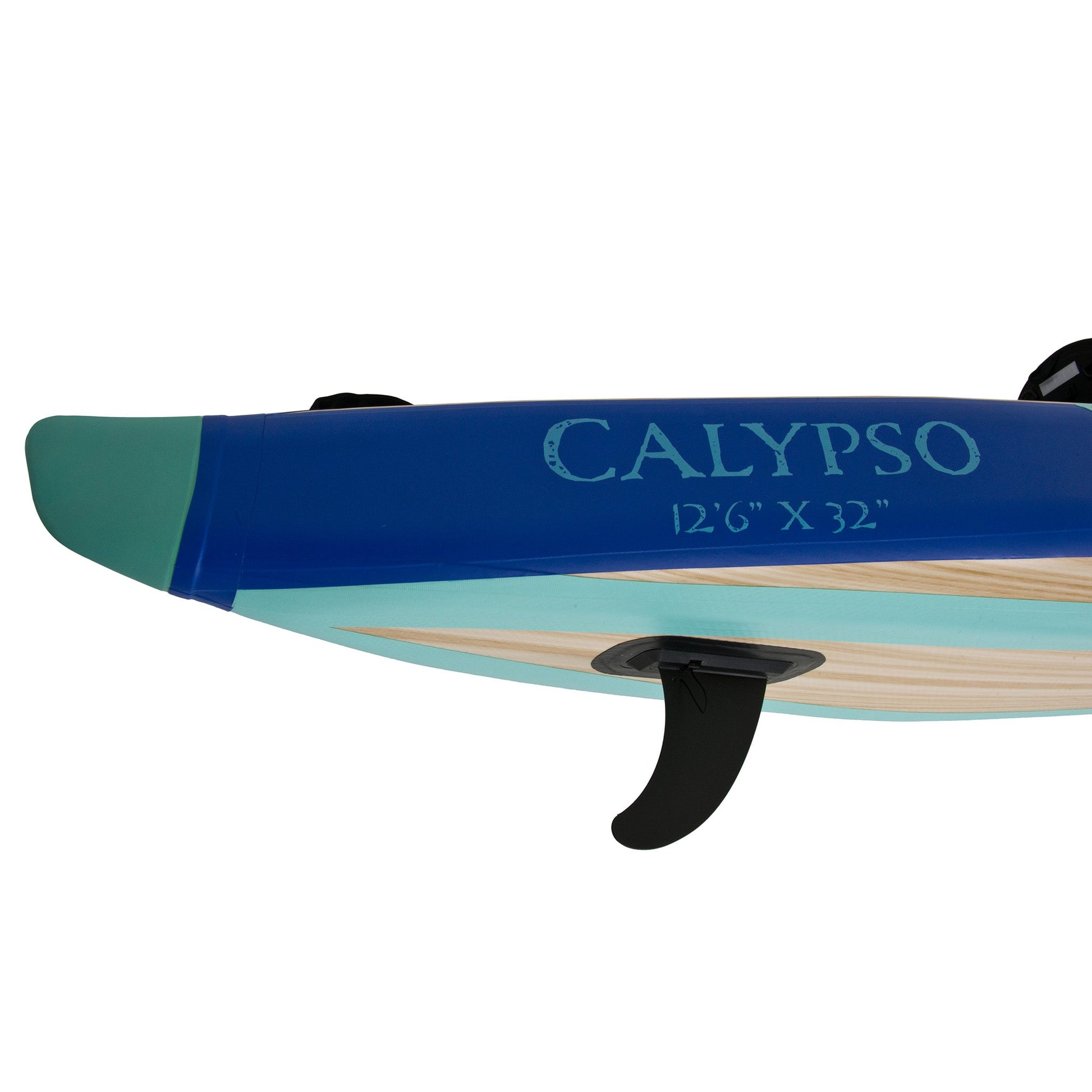 fin view of the inflatable kayak