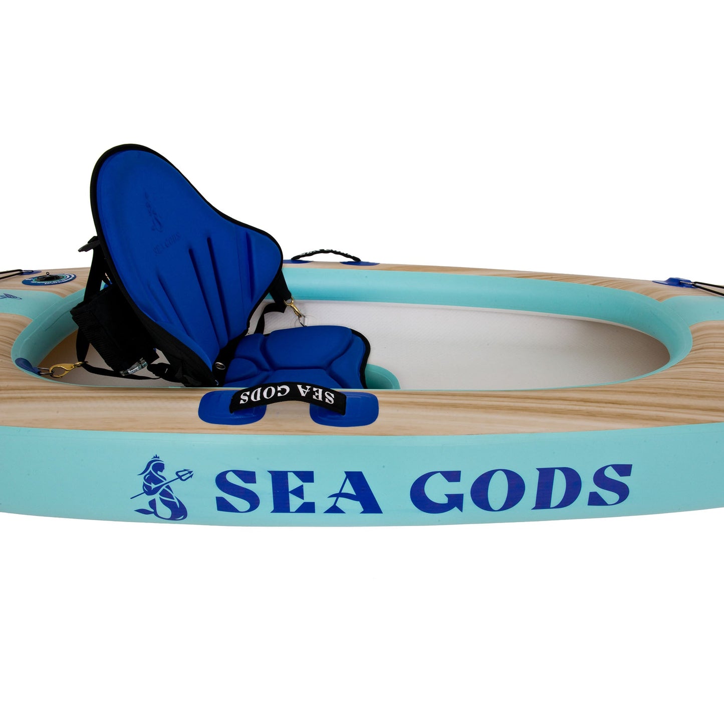 Calypso Single Inflatable Kayak Seat | side view | Sea Gods Australia